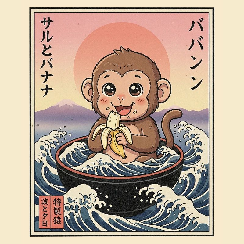 Süßes Äffchen Kawaii
