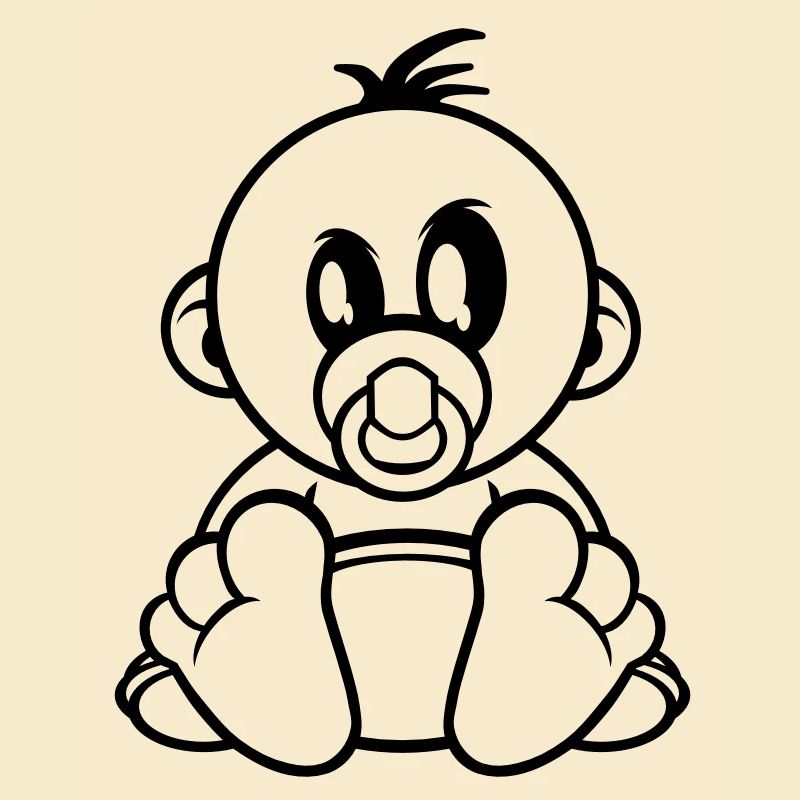 baby kleiner junge schnuller