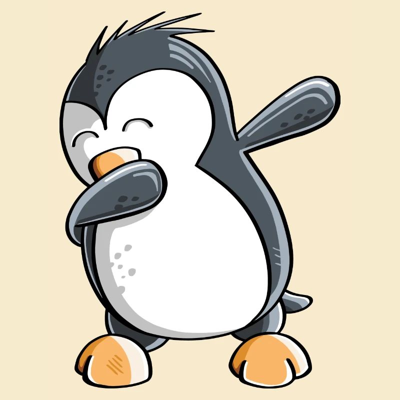 Dab Dance Pinguin - Dabbing - Fun Comic - Geschenk