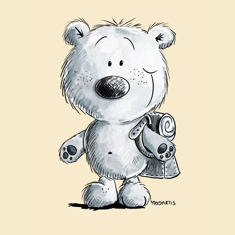 Schoolchild polar bear I schooling 1st class gift