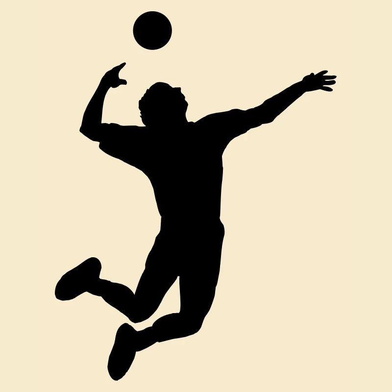 Volleyball gesprungen Schlag oder Service