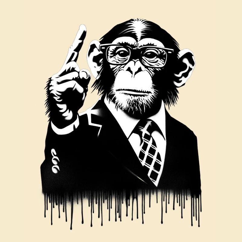 Enseignant. Monkey Life Affenleben