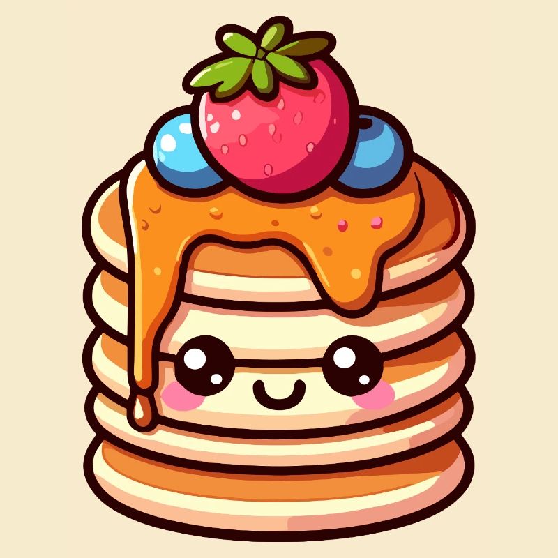 Kawaii Snack Stack T-Shirt Design