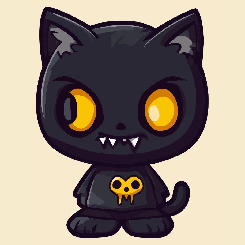 Katze Halloween Lustig Comic