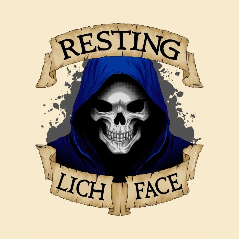 Ruhiges Lich-Gesicht