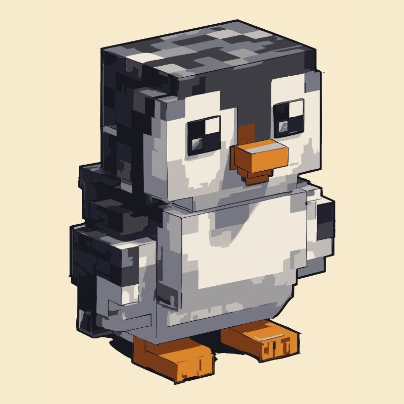 Niedlicher Pixel-Pinguin
