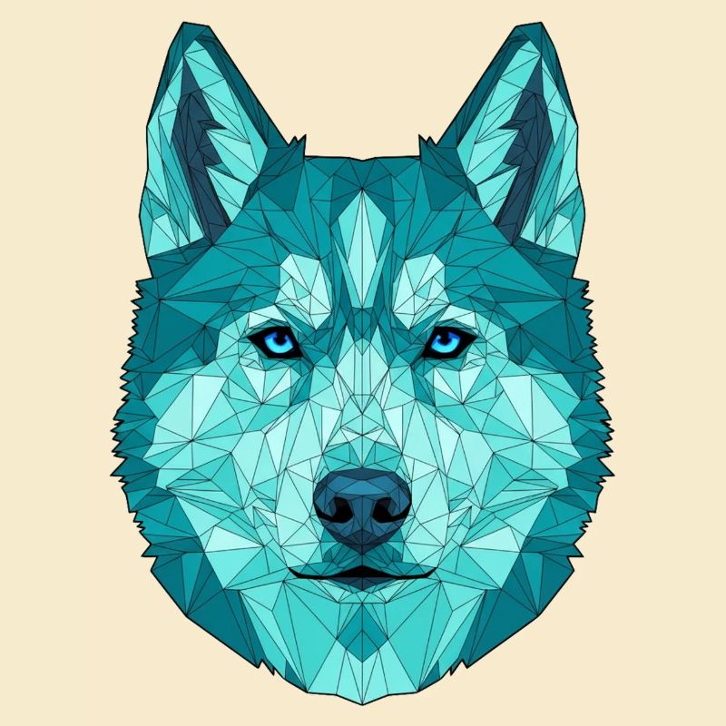 Geometrisch Wolf