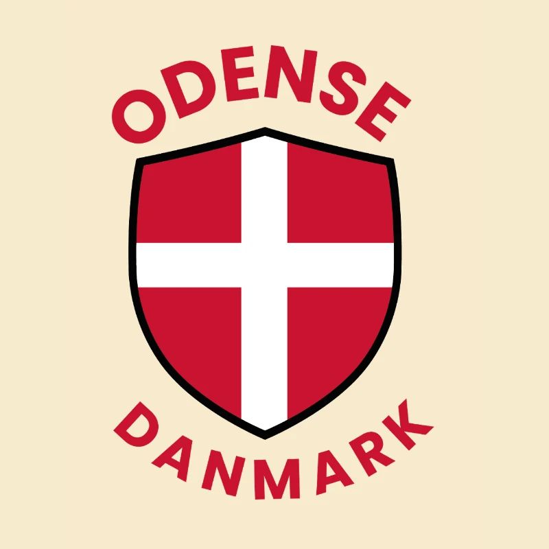 Blason du drapeau du Danemark d’Odense
