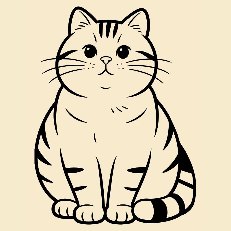 dicke süße Katze