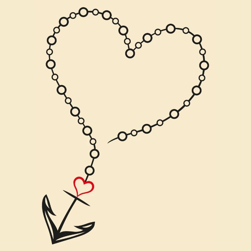 Herz mit Anker