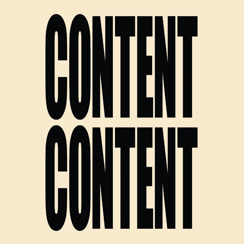 "Content Content" – For Creators, Nerds & Media Men