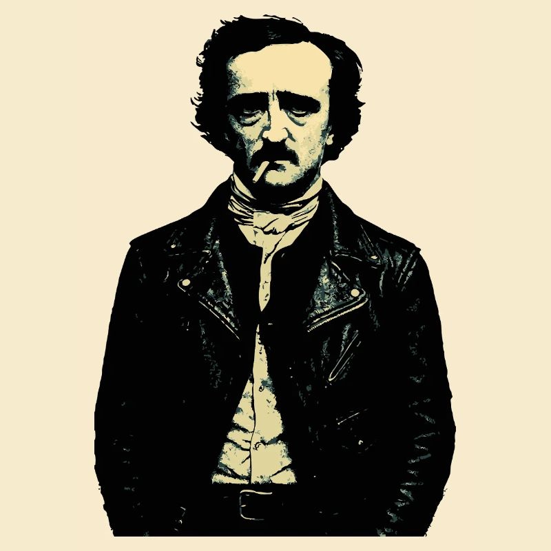 Edgar Allan Poe Noir Rebel Portrait