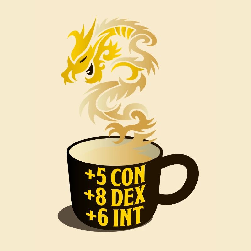Dragon Steam RPG Stat Mug