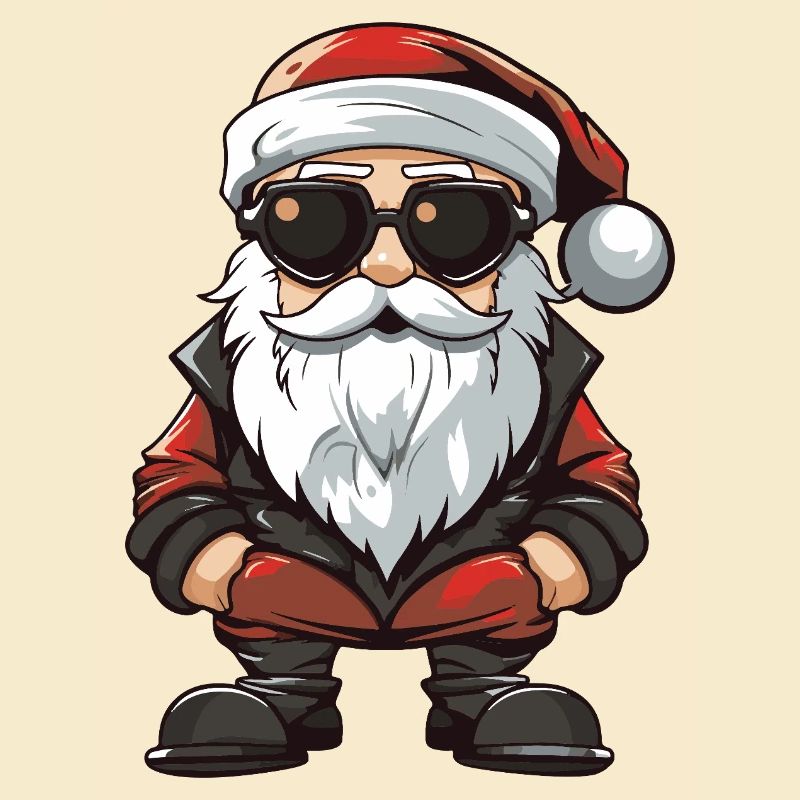 Weihnachtsmann Comic Santa