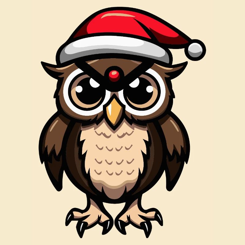 Eule Weihnachten