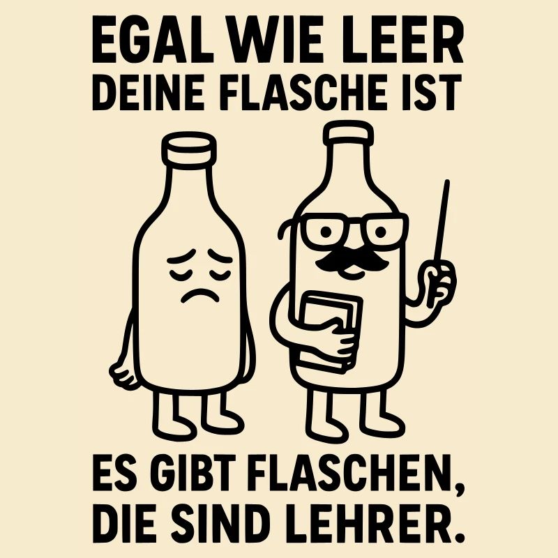 flasche leer lehrer witz