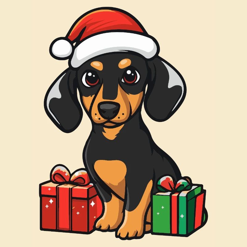 Cadeaux de Noël Teckel Teckel