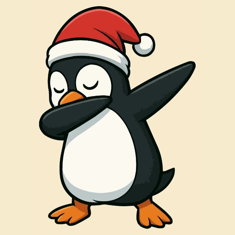 Pinguin Santa Dab