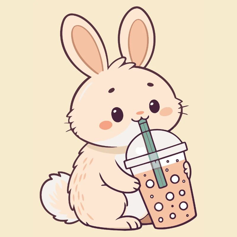 Rabbit Bubble Tea Süßigkeit