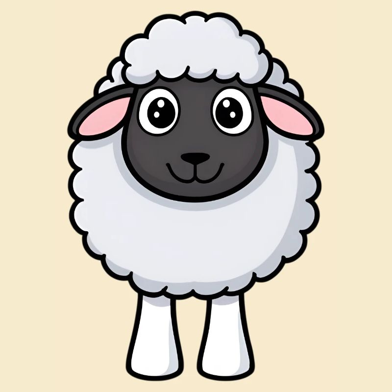 Zottel-Schaf Kuschel-Design