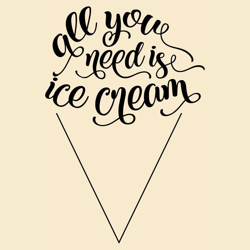 Alles, was Sie brauchen, ist ein Eis