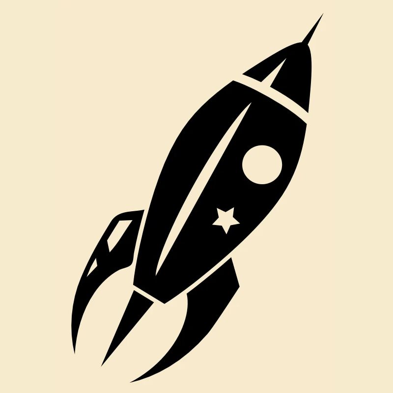 Eine Rakete beim Abflug