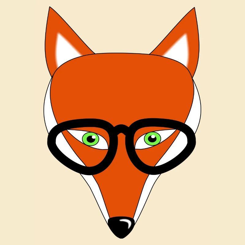 fuchs mit brille geschenk