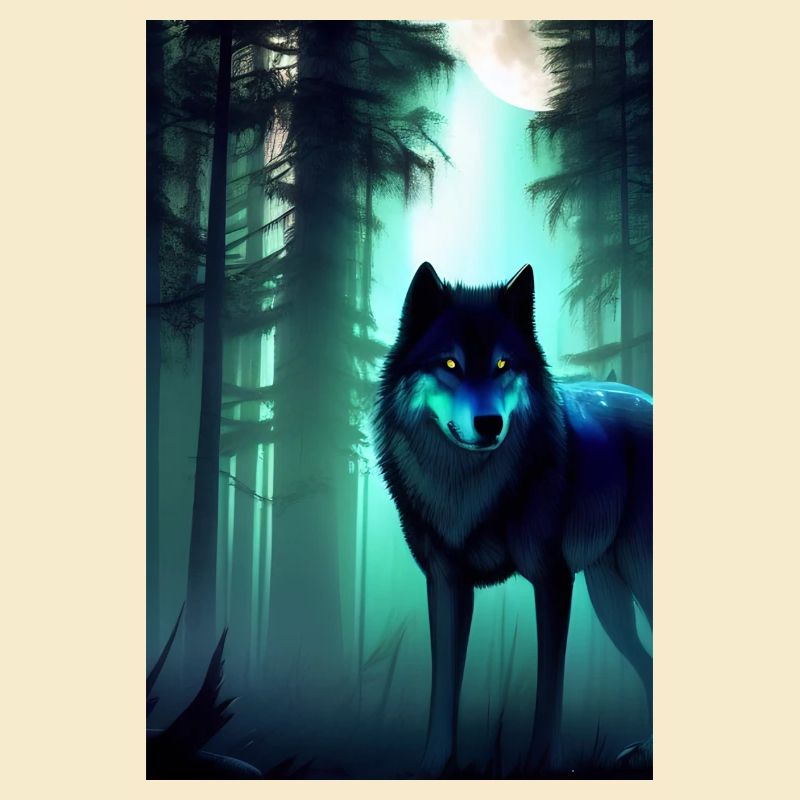 Wolf im Wald