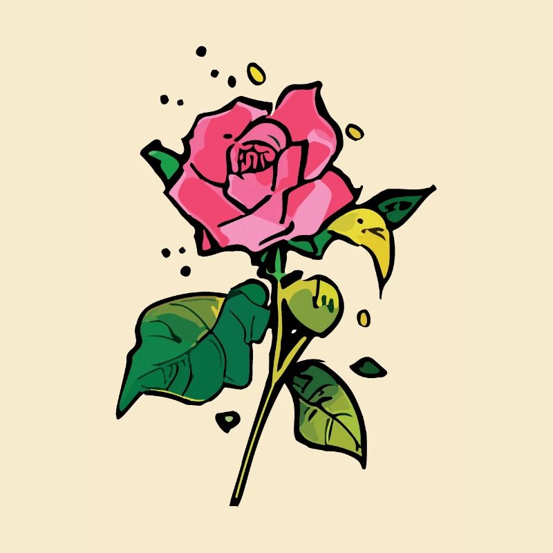 Eine hübsche Rose