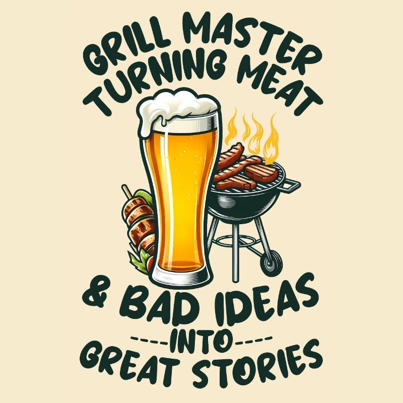Grill Master, Beer and BBQ Lover