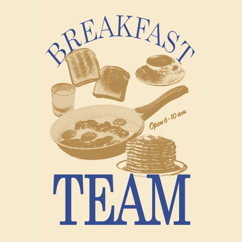 Breakfast Team – Retro Breakfast Motif