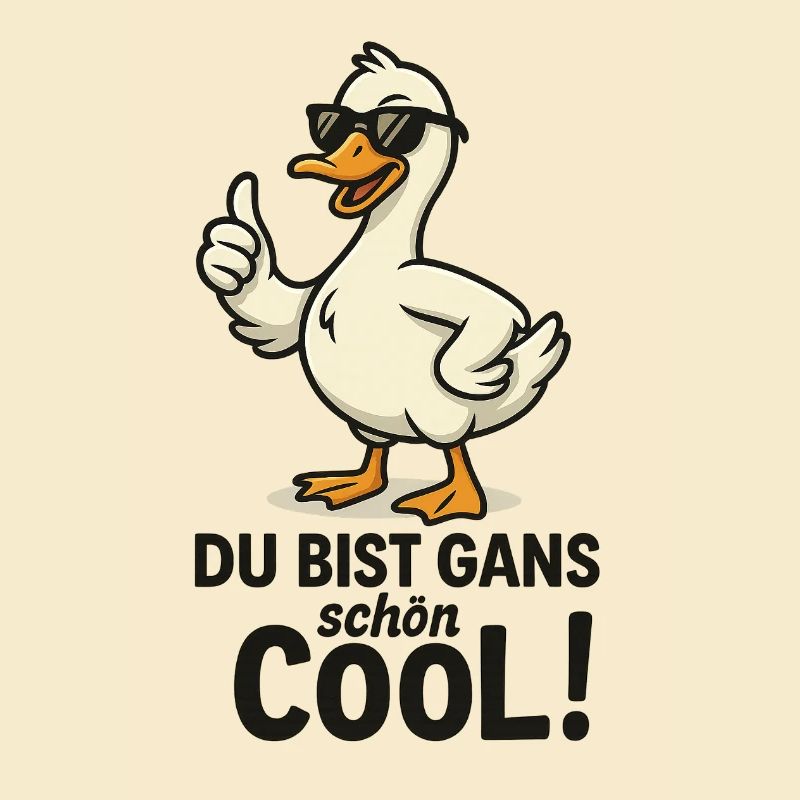 Goose nice and cool – Cool goose with sunglasses