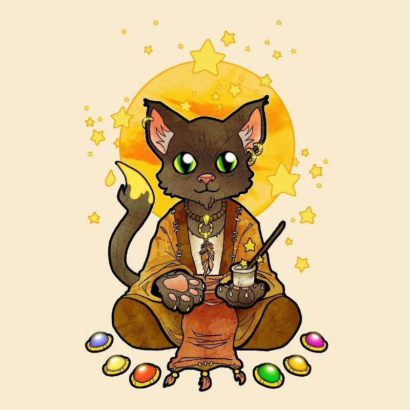 Heilige Katze Illustration