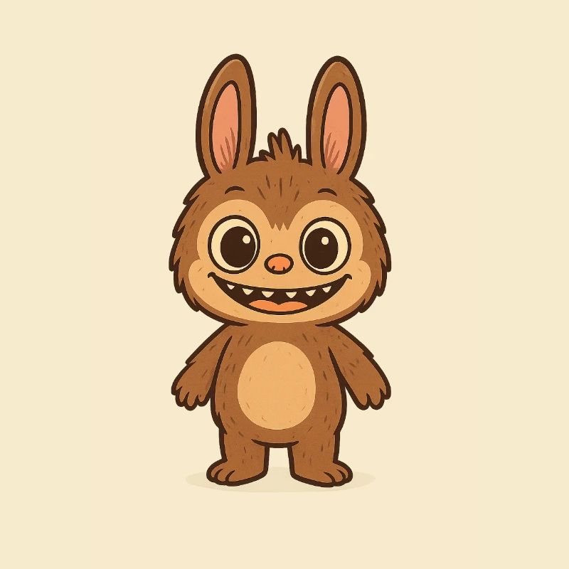 Cute Teddy Bear Rabbit Versatile Pattern