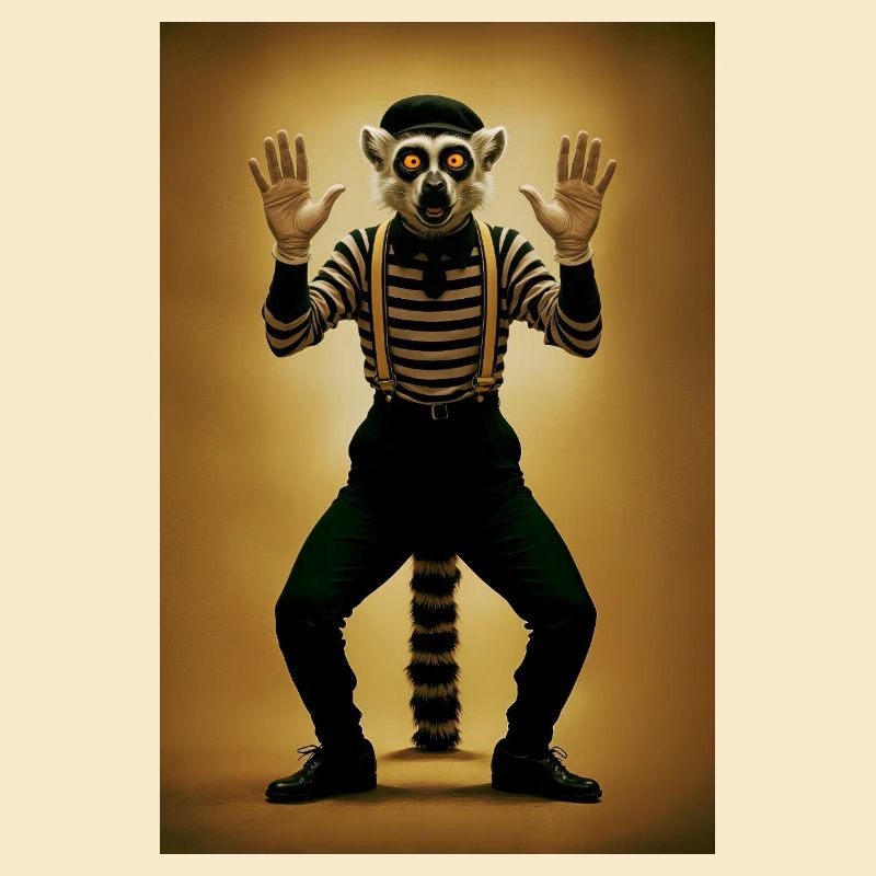 Lemur Humanoid Pantomime