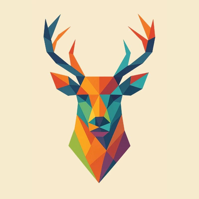 Hirsch | Tête de cerf Impression / Impression / Design