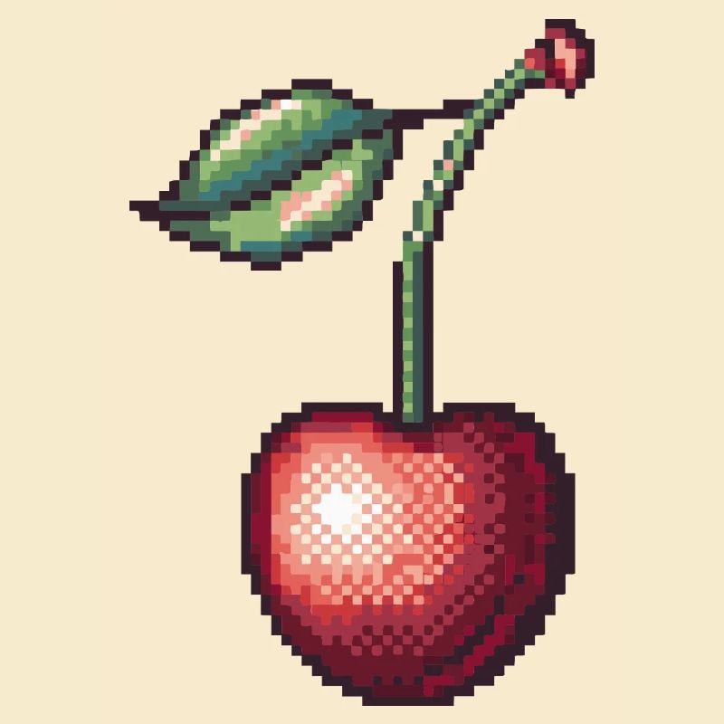 Retro Pixel Cherry