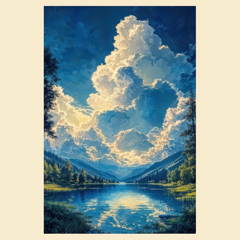 Illustration einer Naturlandschaft