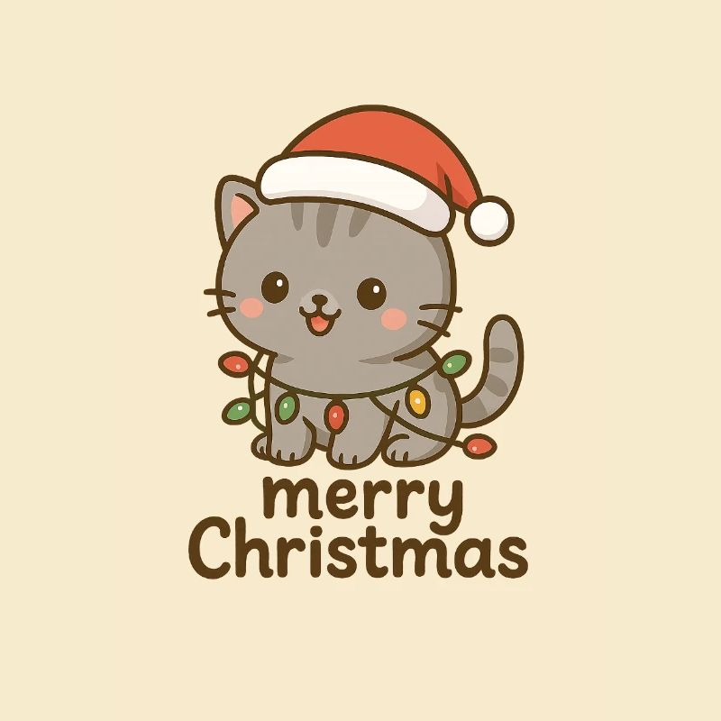 Chaton de Noël