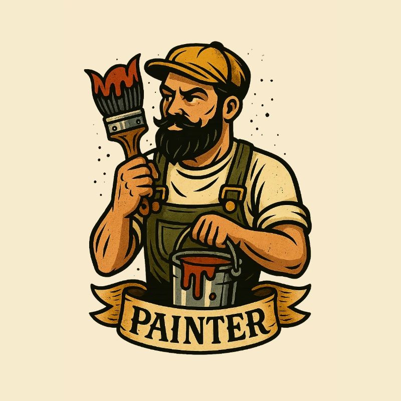Pinselheld Maler-Logo