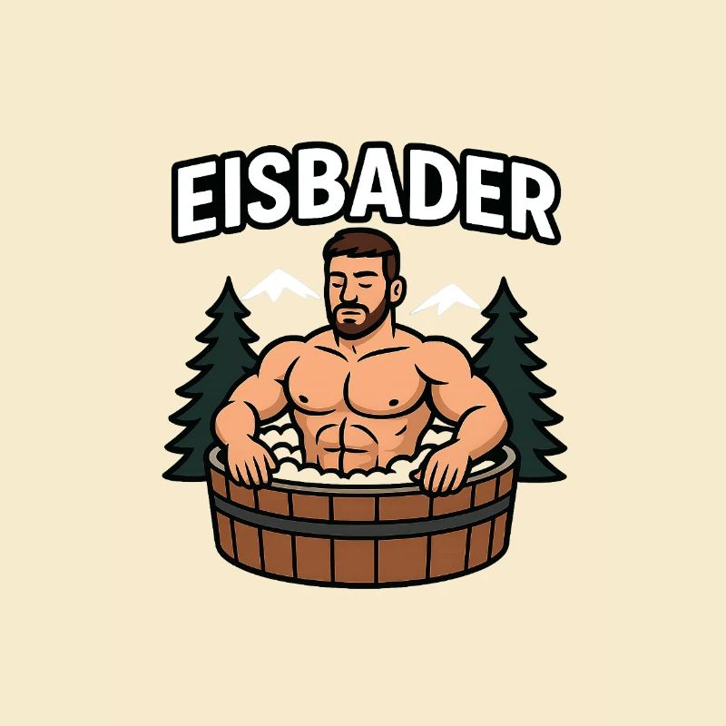 Eisbader im Waldbad