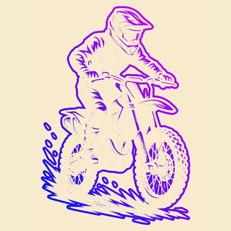 Conception compacte du motocross