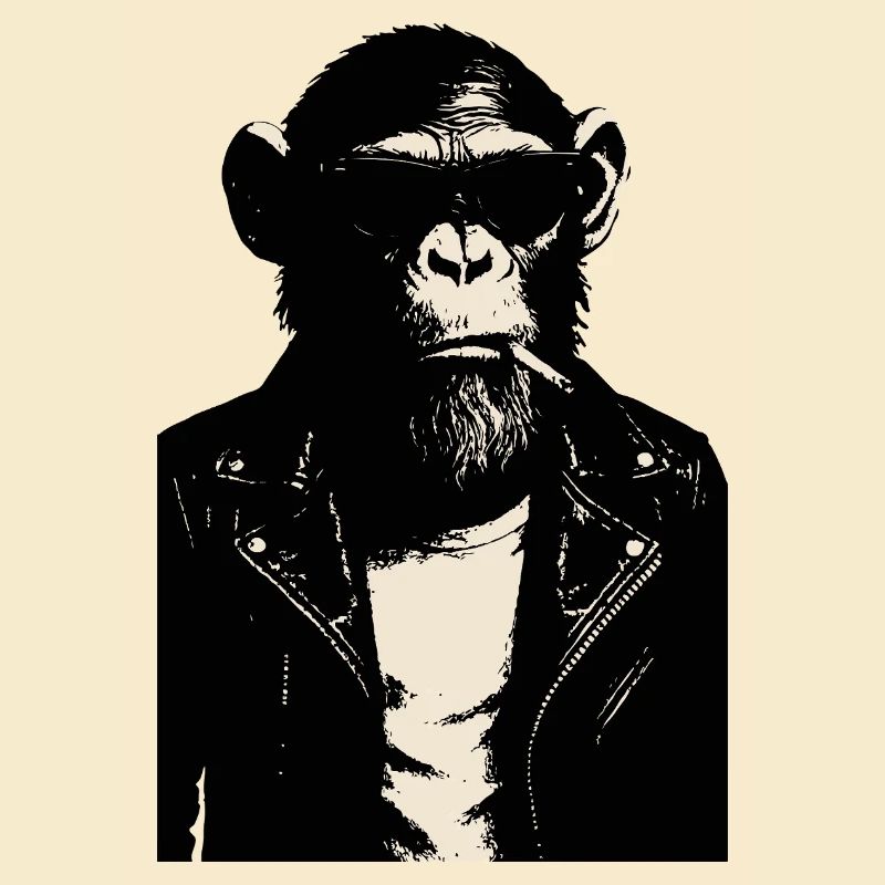 Monkey Rebel Lederjacke