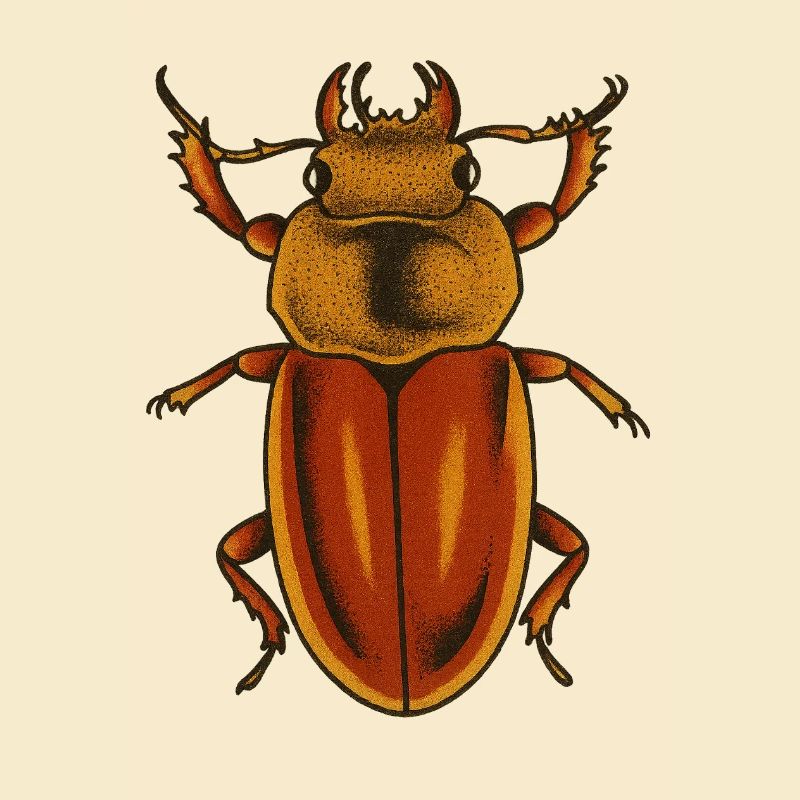 Estampe Crimson Bug