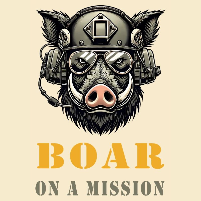 Wild boar on a mission