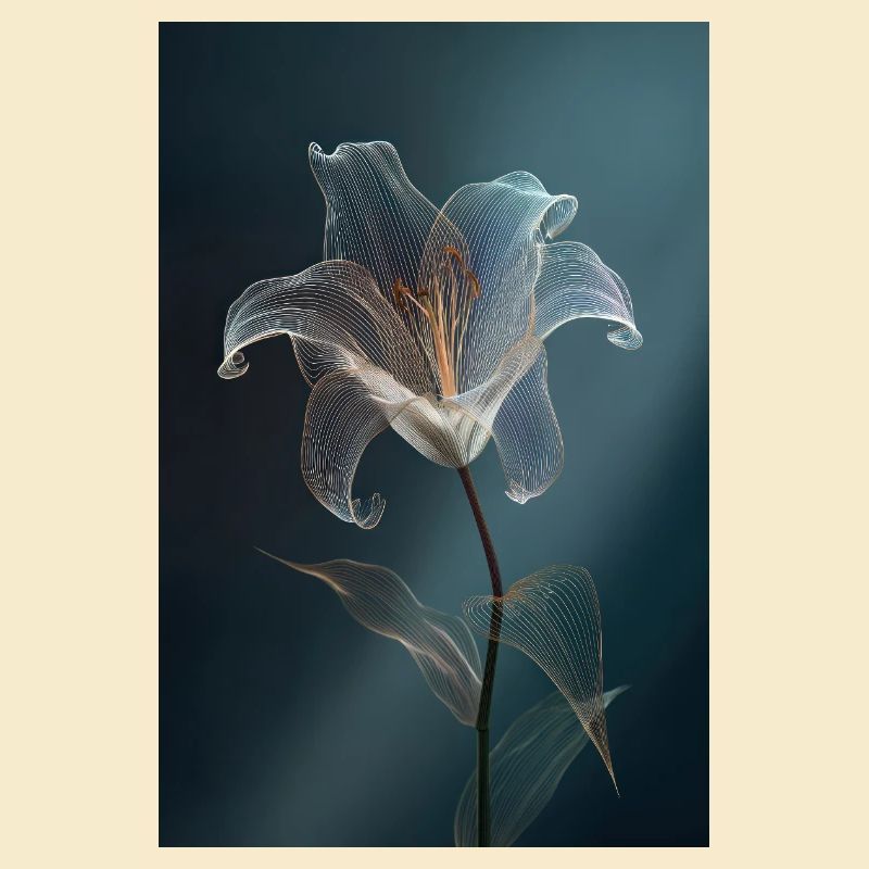 Floraison lumineuse de la fleur de fil de fer