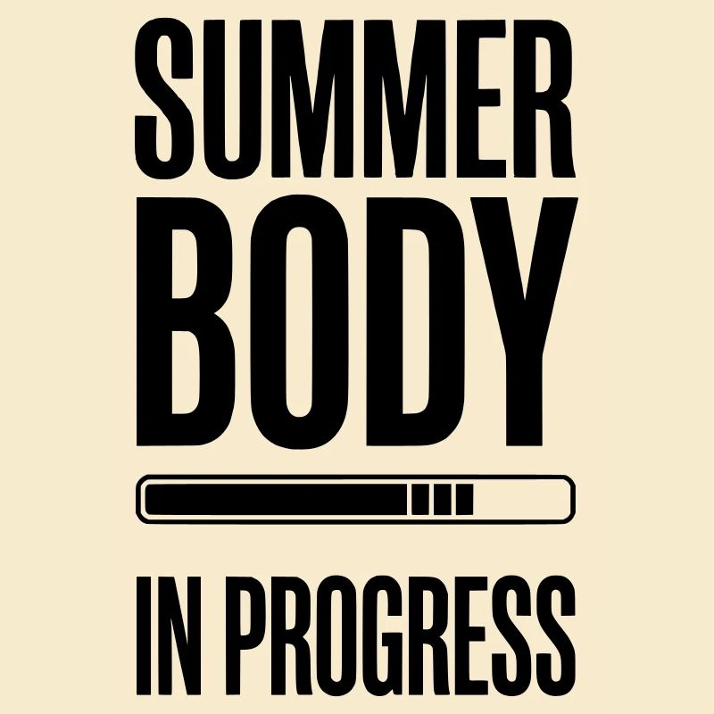 Summer Body in Progress – Motivationsstudio-Zitat