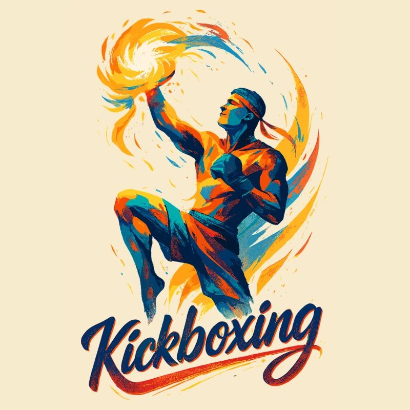 Kickboxen Boxer Kämpfer dynamisch Geschenk