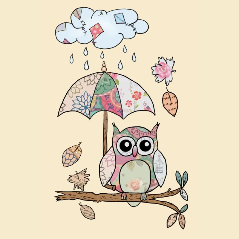 Eule_im_Regen