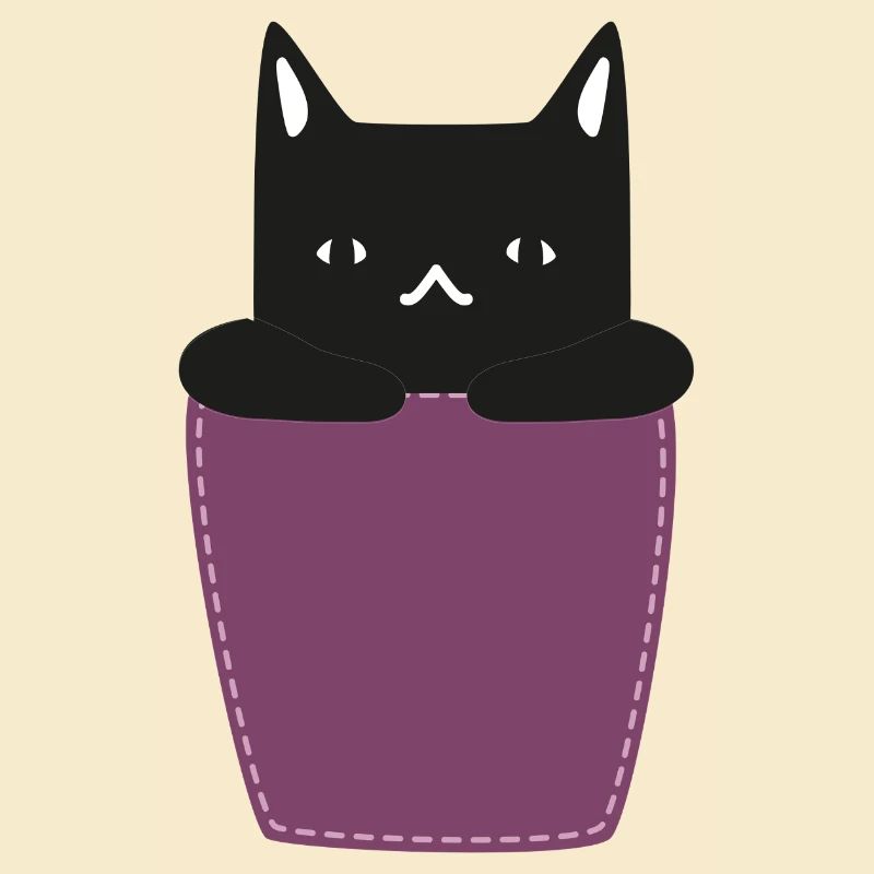 Katze In der Brusttasche